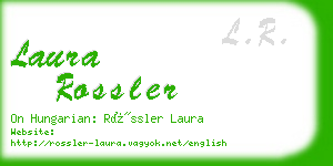 laura rossler business card